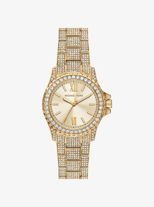 Mini Everest Pavé Gold-Tone Watch