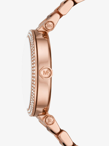 Parker Pavé Rose Gold-Tone and Acetate Watch
