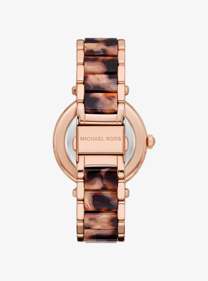 Parker Pavé Rose Gold-Tone and Acetate Watch