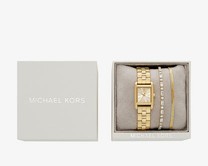 Mini Monroe Gold-Tone Watch and Jewelry Gift Set